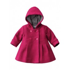 Olivia Hooded Winter Coat - Rose Pink